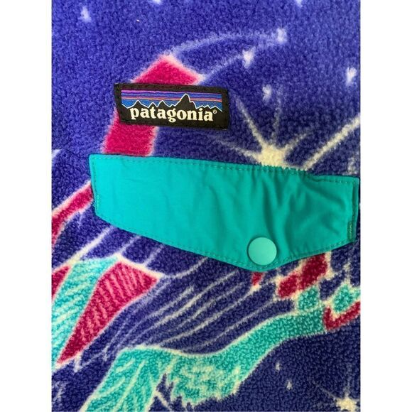 Patagonia Synchilla Snap-T Owl Harvest Moon pullover fleece women's size medium - Picture 3 of 5